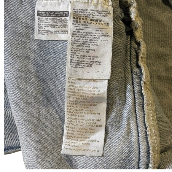 Levi's Premium Pride LGBTQ+ Rainbow Denim Jean‎ Jacket XXL Distressed - Picture 6 of 12